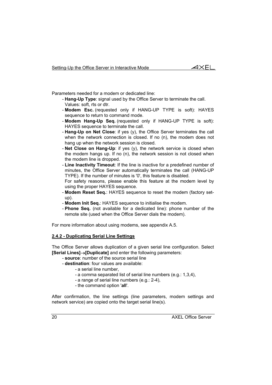 Axel AX4000 User's Manual User Manual | Page 26 / 102