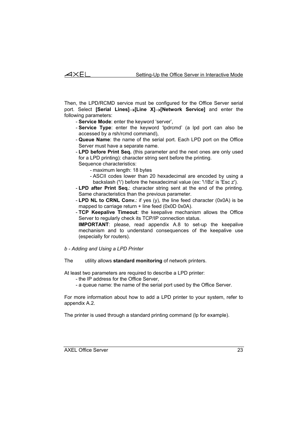 Axel AX4000 User's Manual User Manual | Page 29 / 102