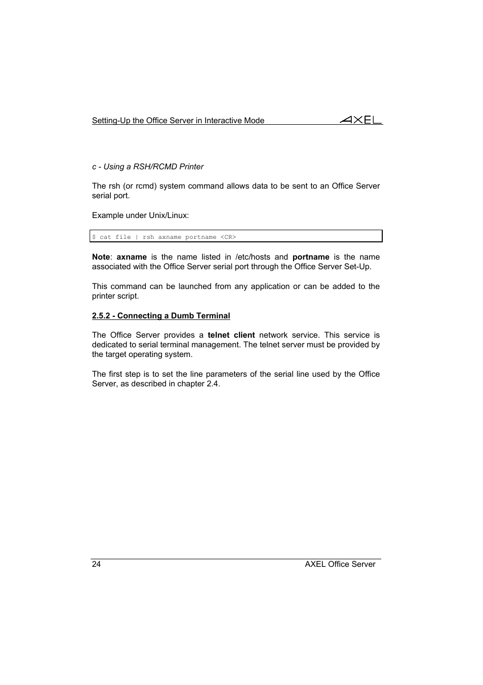 Axel AX4000 User's Manual User Manual | Page 30 / 102