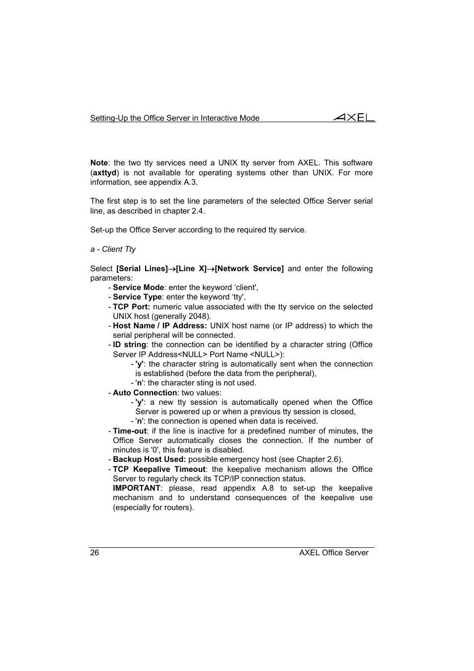 Axel AX4000 User's Manual User Manual | Page 32 / 102