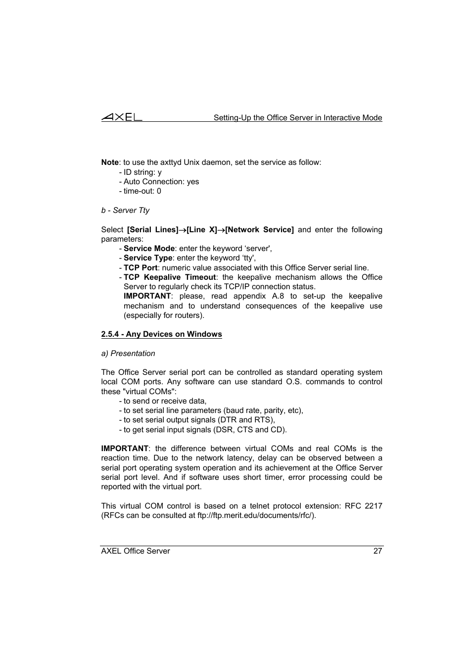 Axel AX4000 User's Manual User Manual | Page 33 / 102