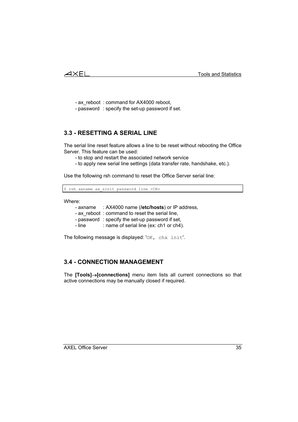 Axel AX4000 User's Manual User Manual | Page 41 / 102