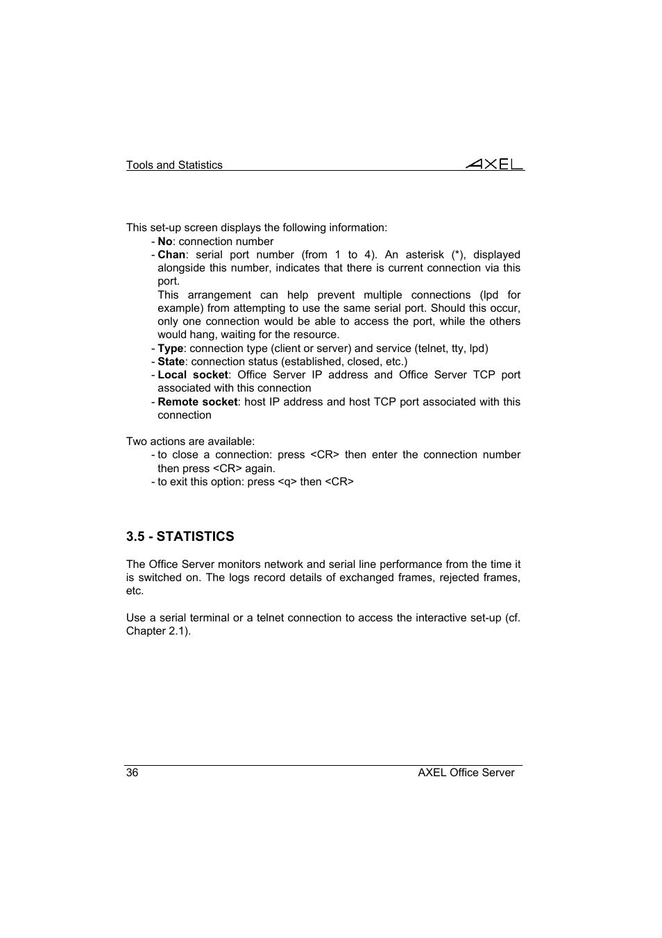 Axel AX4000 User's Manual User Manual | Page 42 / 102