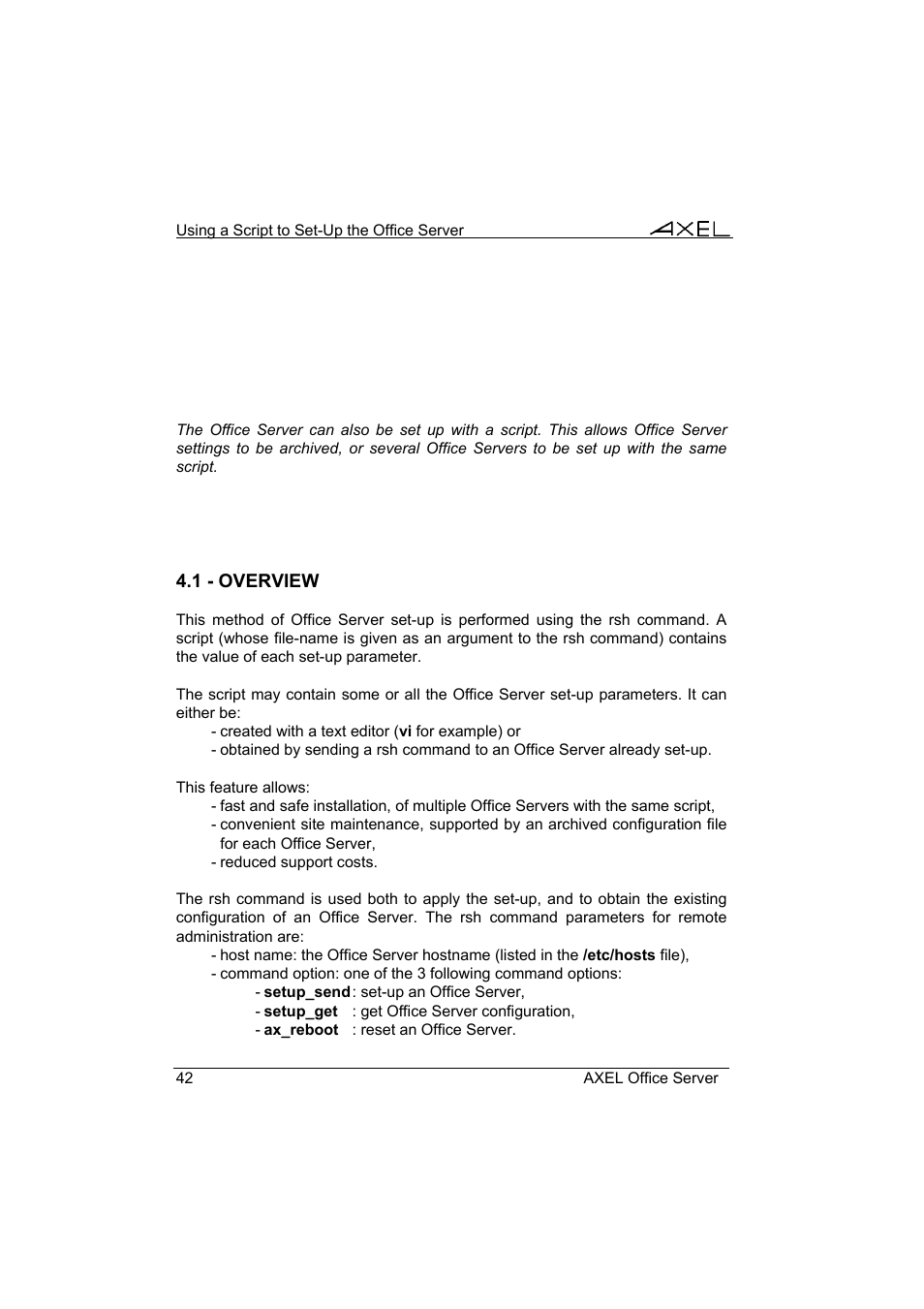 Axel AX4000 User's Manual User Manual | Page 48 / 102