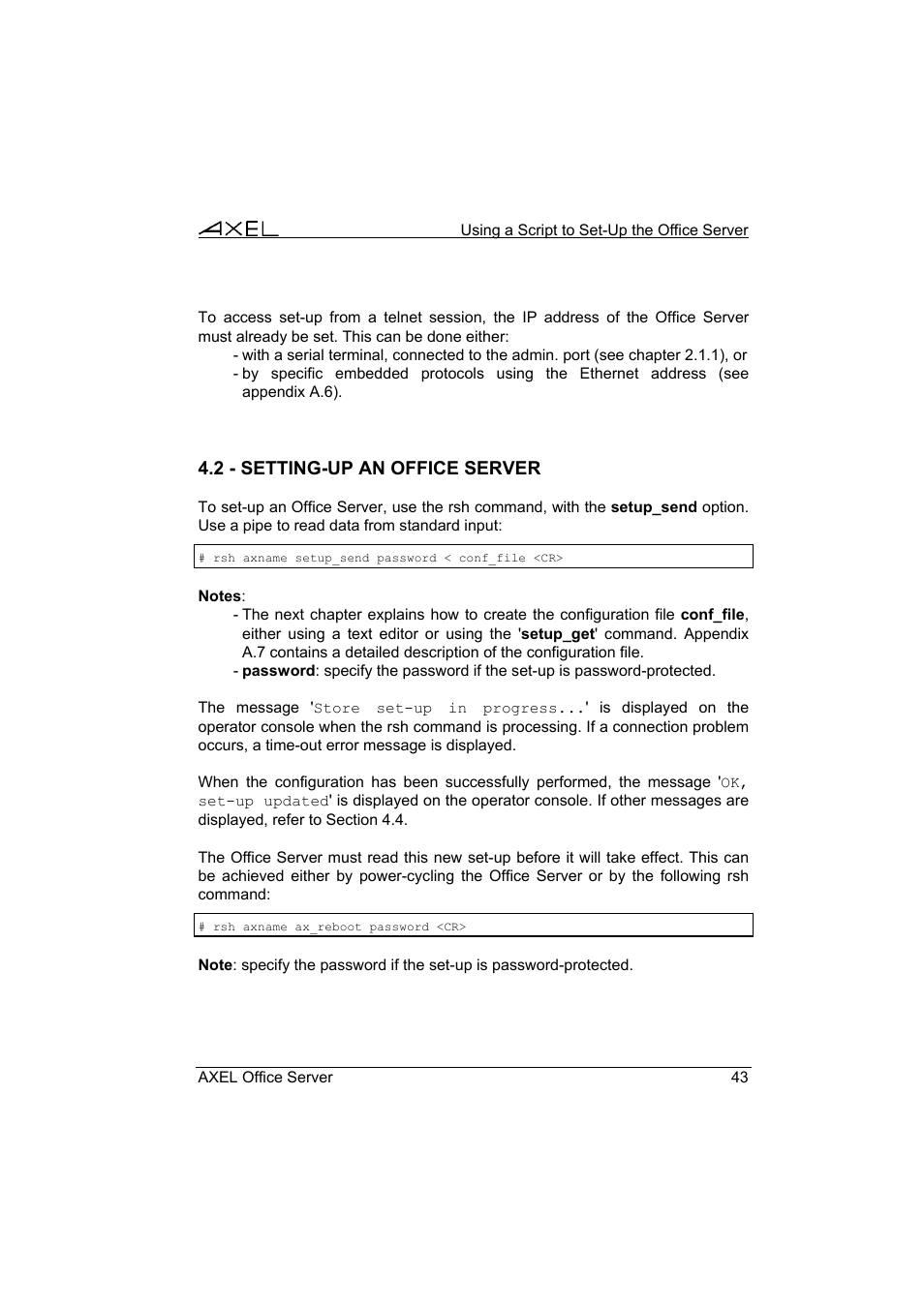 Axel AX4000 User's Manual User Manual | Page 49 / 102