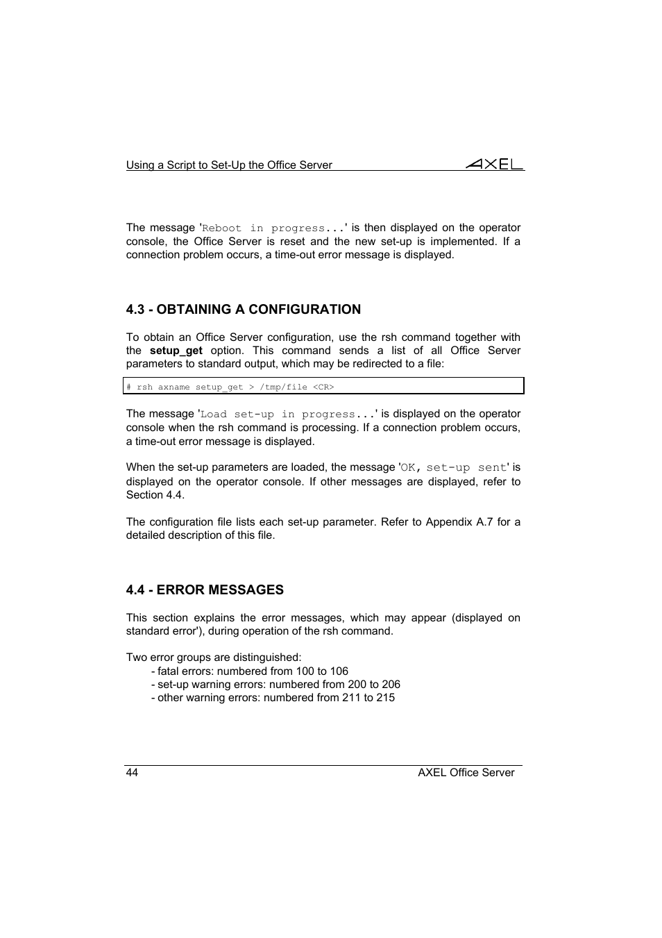 Axel AX4000 User's Manual User Manual | Page 50 / 102