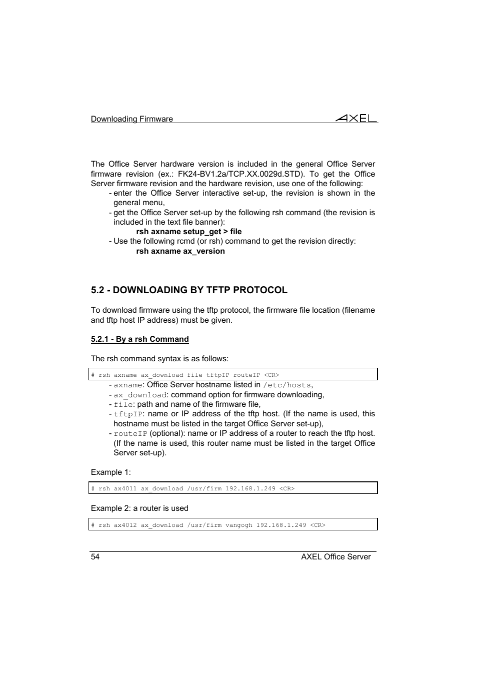 Axel AX4000 User's Manual User Manual | Page 60 / 102