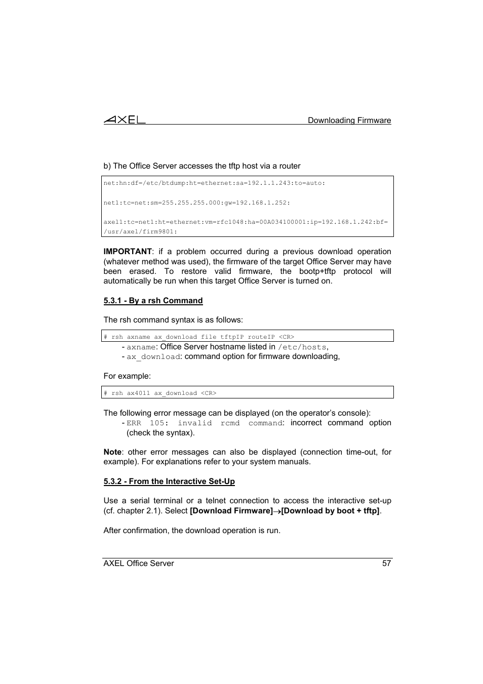 Axel AX4000 User's Manual User Manual | Page 63 / 102