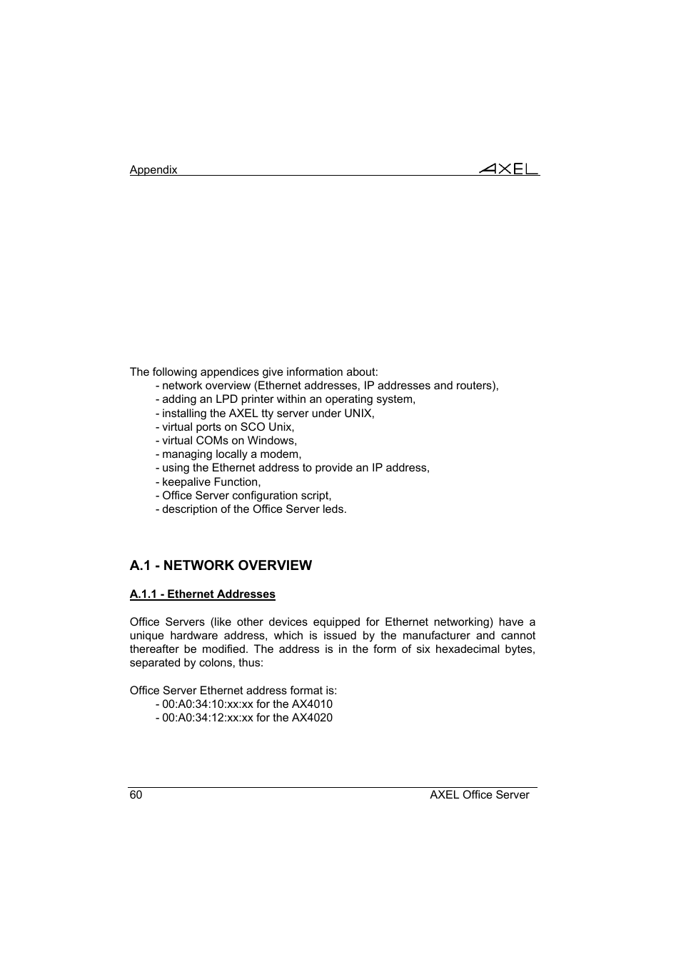Axel AX4000 User's Manual User Manual | Page 66 / 102