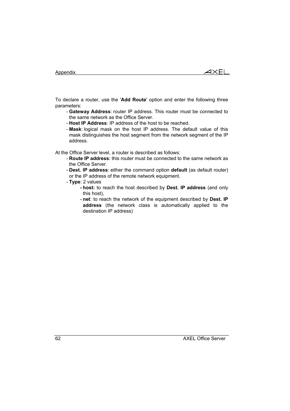 Axel AX4000 User's Manual User Manual | Page 68 / 102
