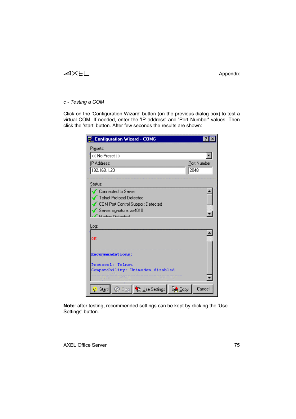 Axel AX4000 User's Manual User Manual | Page 81 / 102