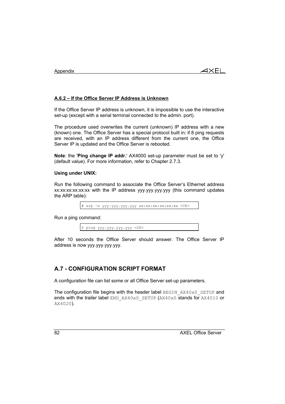 Axel AX4000 User's Manual User Manual | Page 88 / 102