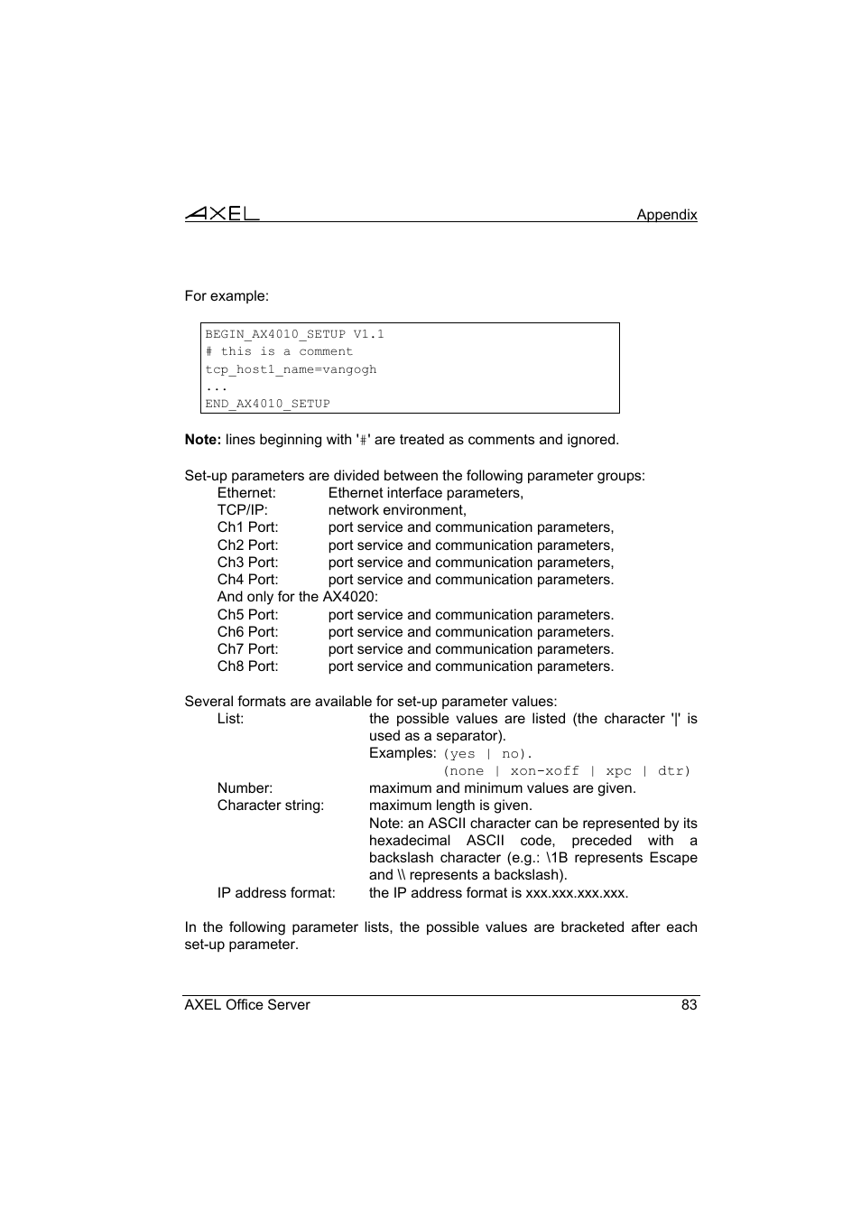 Axel AX4000 User's Manual User Manual | Page 89 / 102