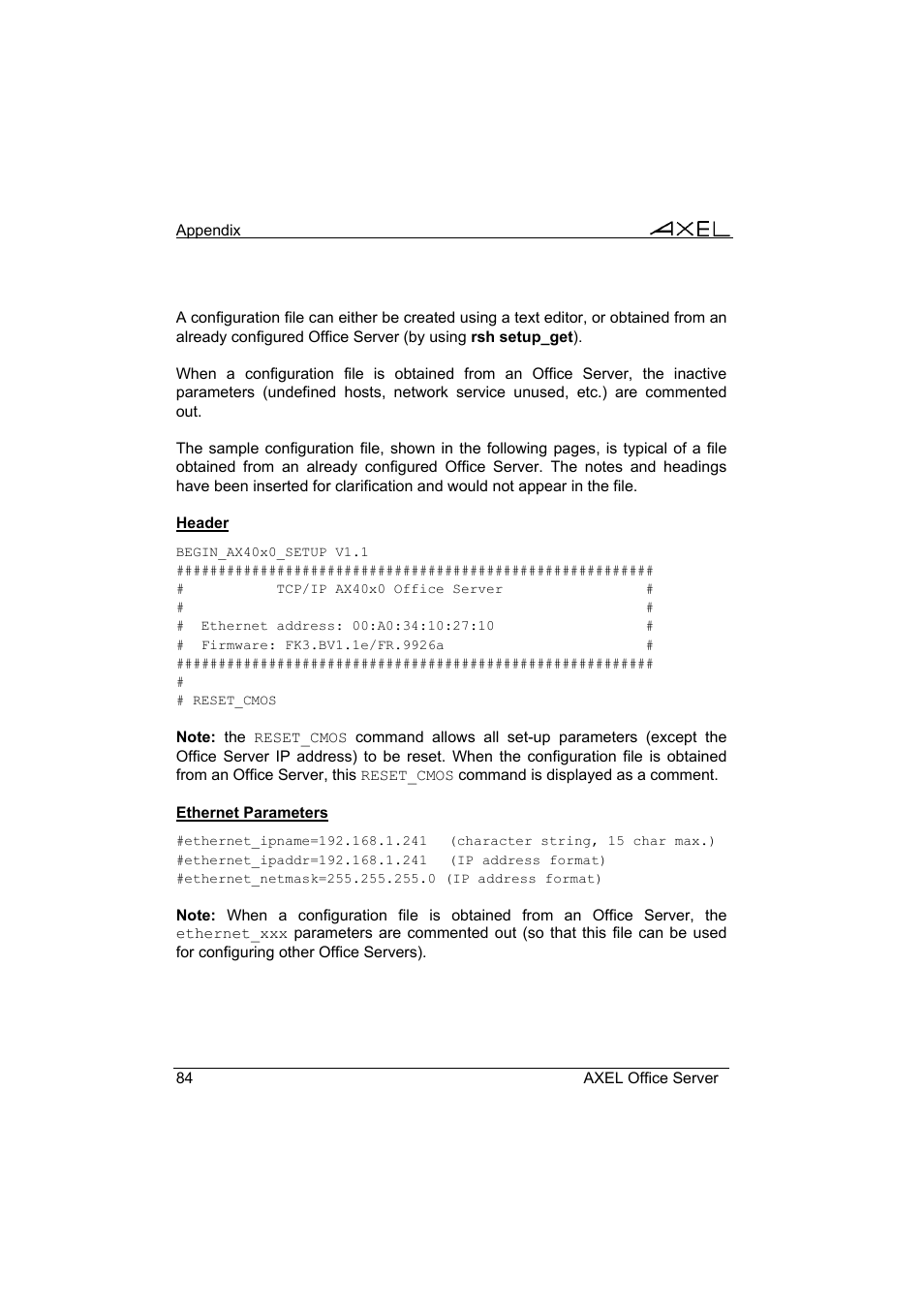 Axel AX4000 User's Manual User Manual | Page 90 / 102