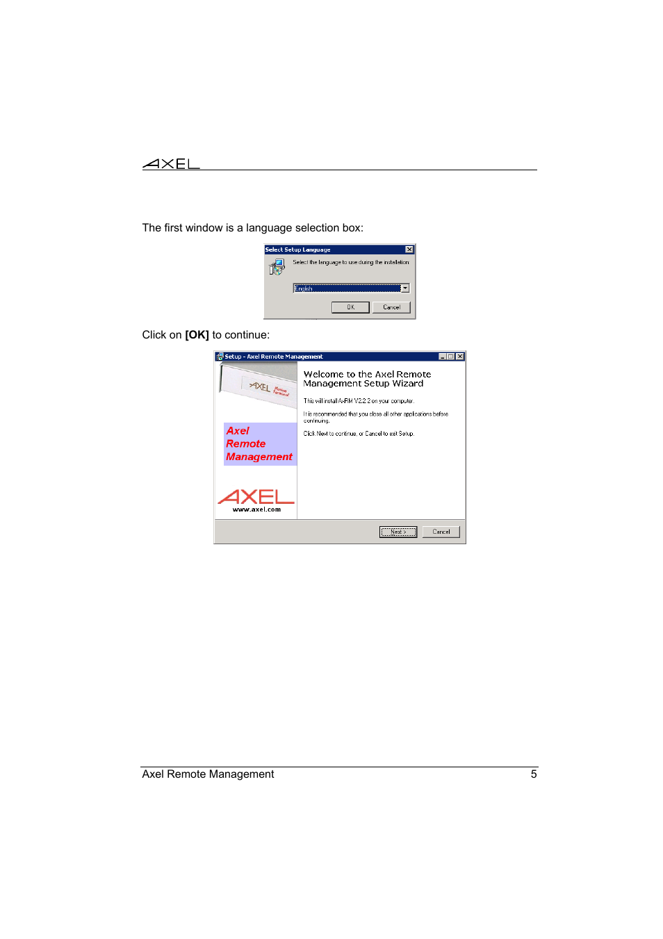 Axel Remote Management V2 User Manual | Page 11 / 95