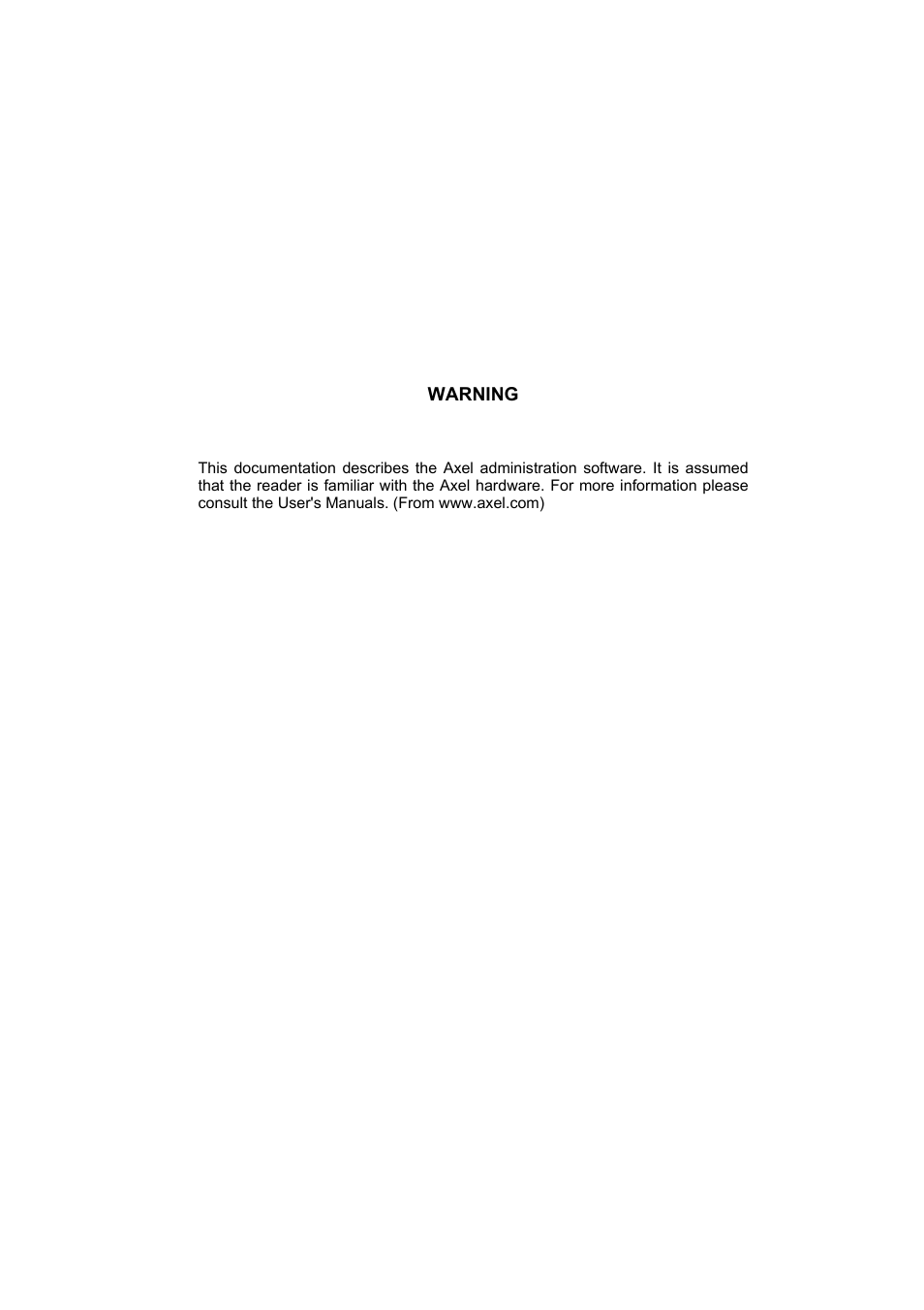 Axel Remote Management V2 User Manual | Page 3 / 95