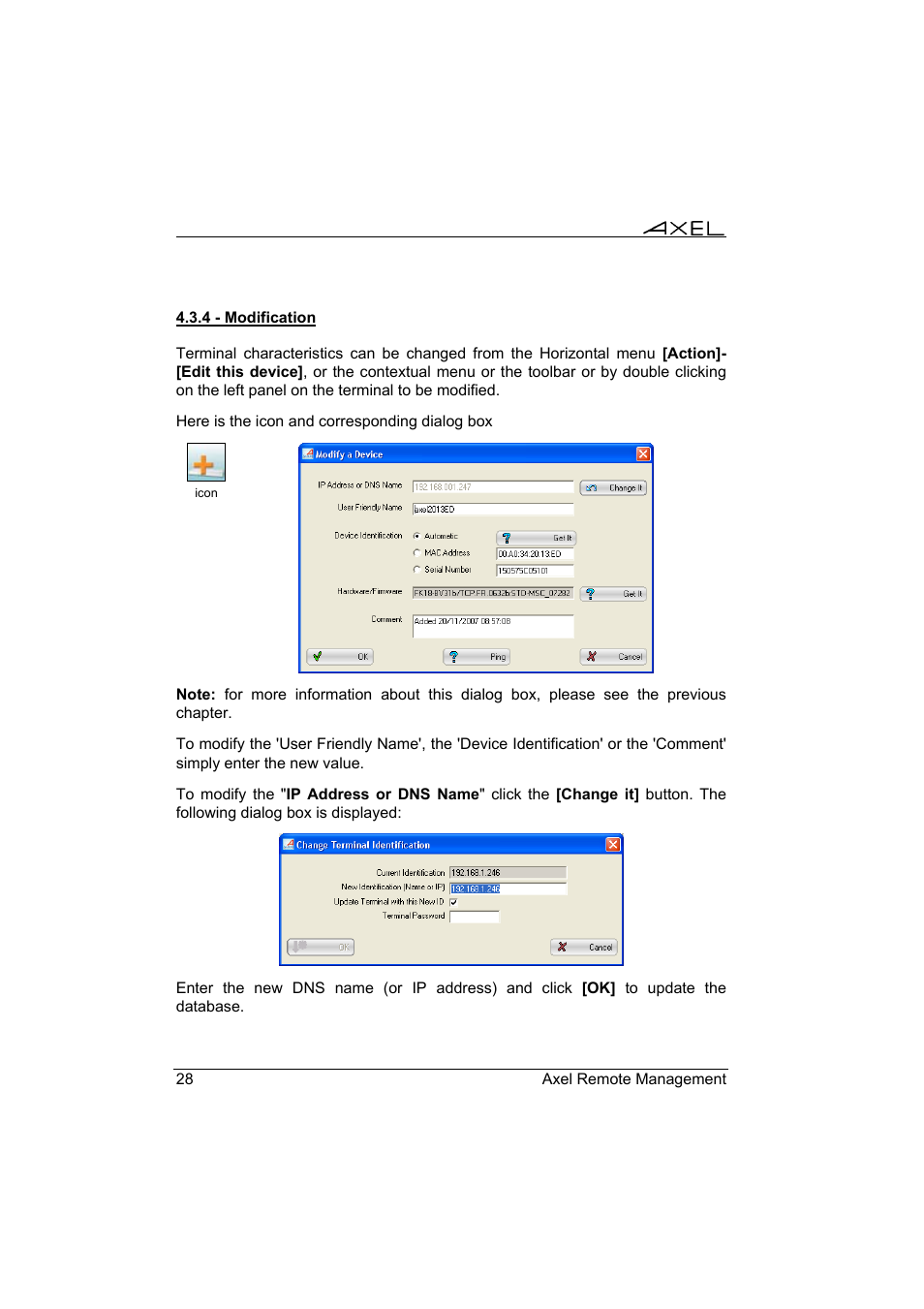 Axel Remote Management V2 User Manual | Page 34 / 95