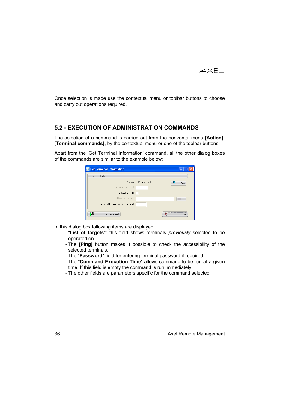 Axel Remote Management V2 User Manual | Page 42 / 95