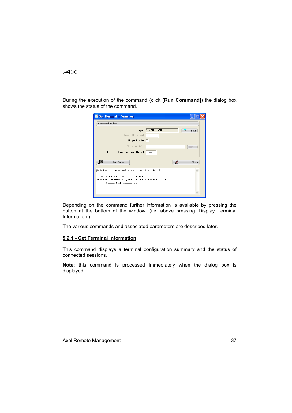 Axel Remote Management V2 User Manual | Page 43 / 95