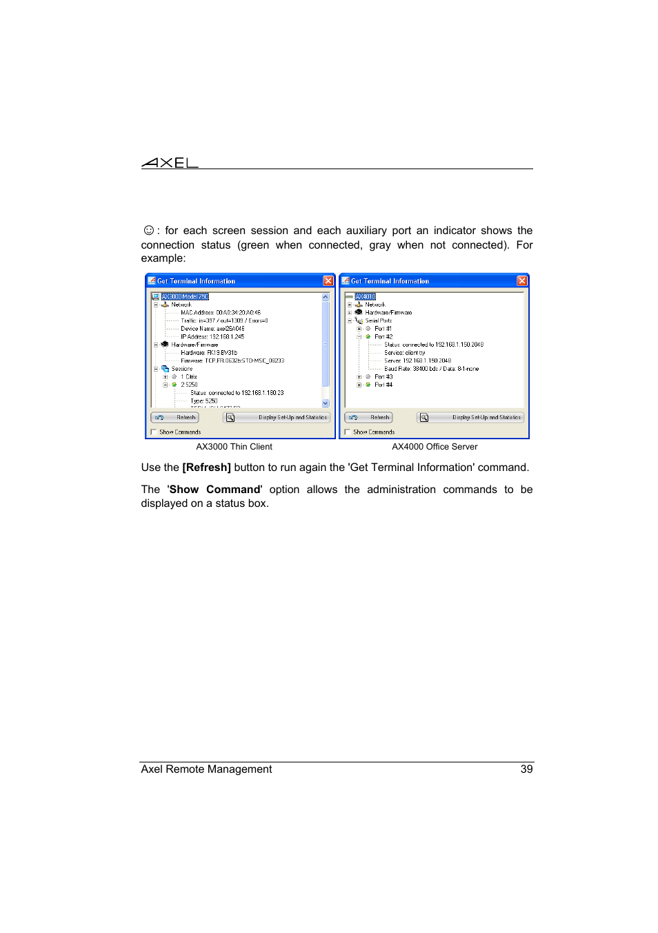 Axel Remote Management V2 User Manual | Page 45 / 95