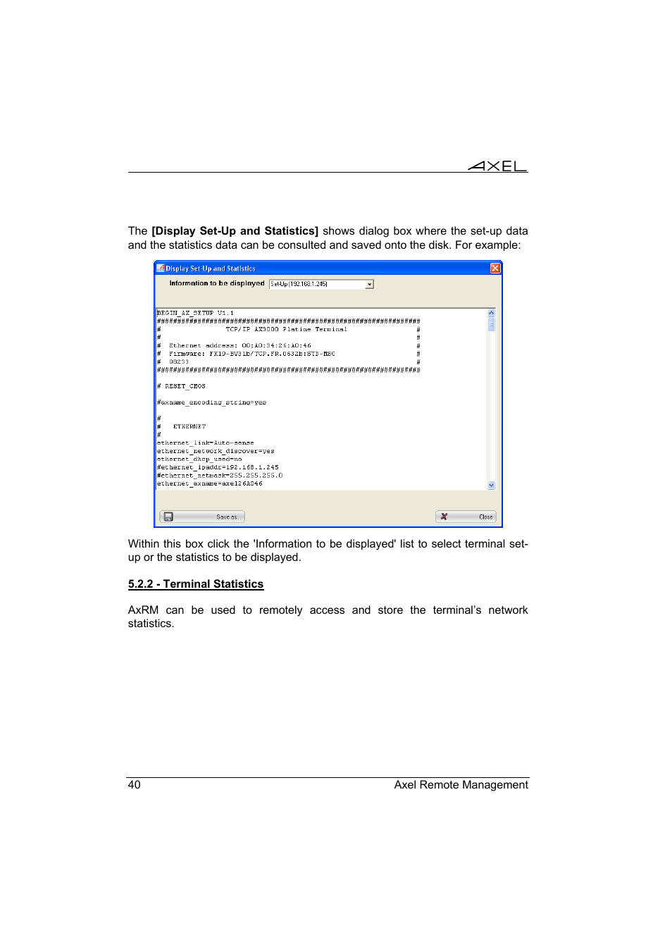 Axel Remote Management V2 User Manual | Page 46 / 95