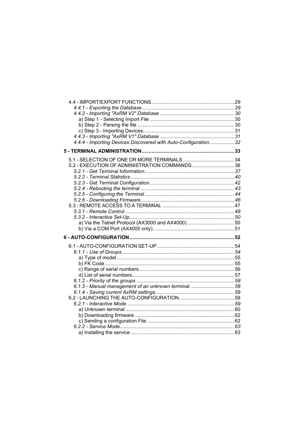 Axel Remote Management V2 User Manual | Page 5 / 95