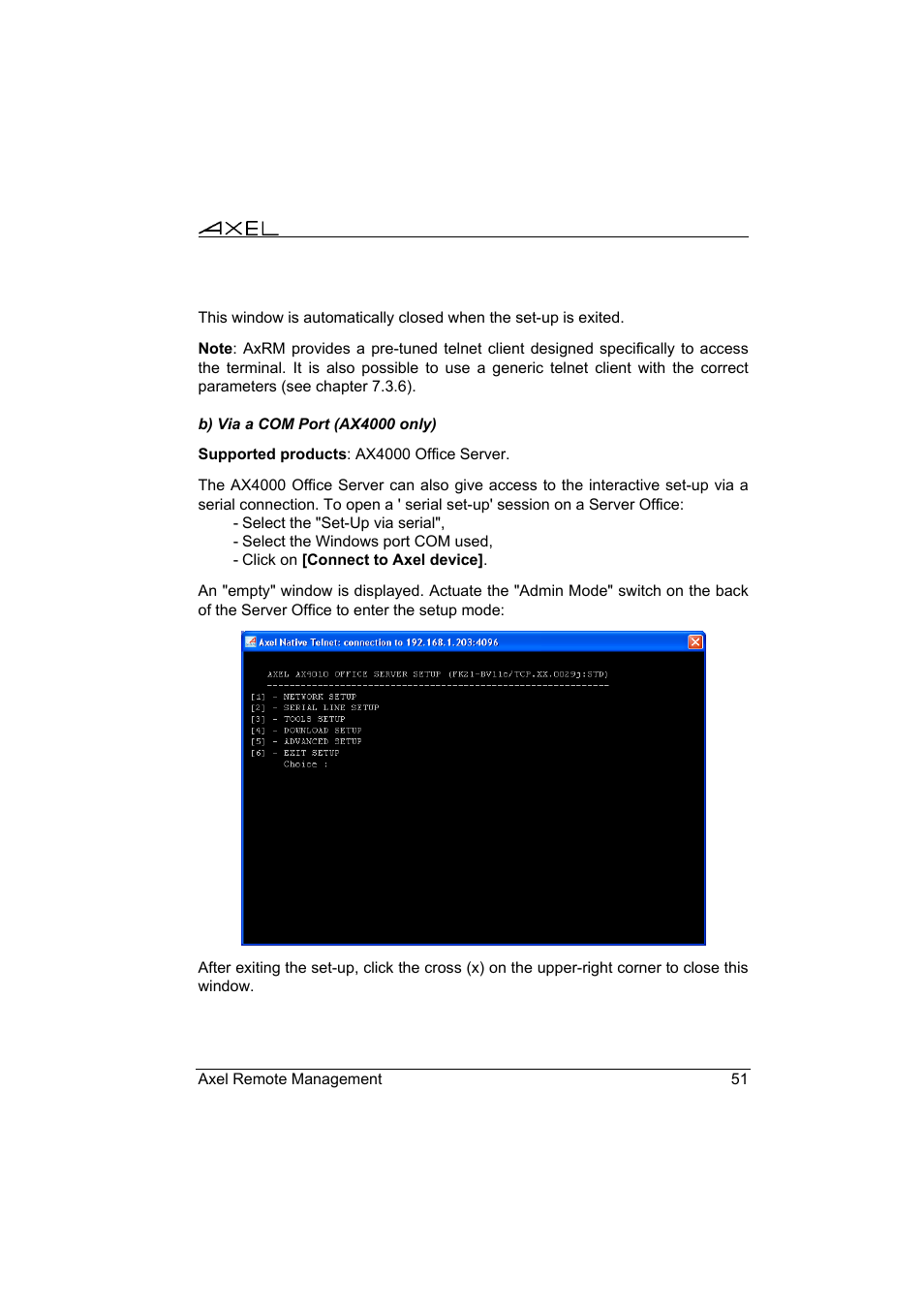 Axel Remote Management V2 User Manual | Page 57 / 95