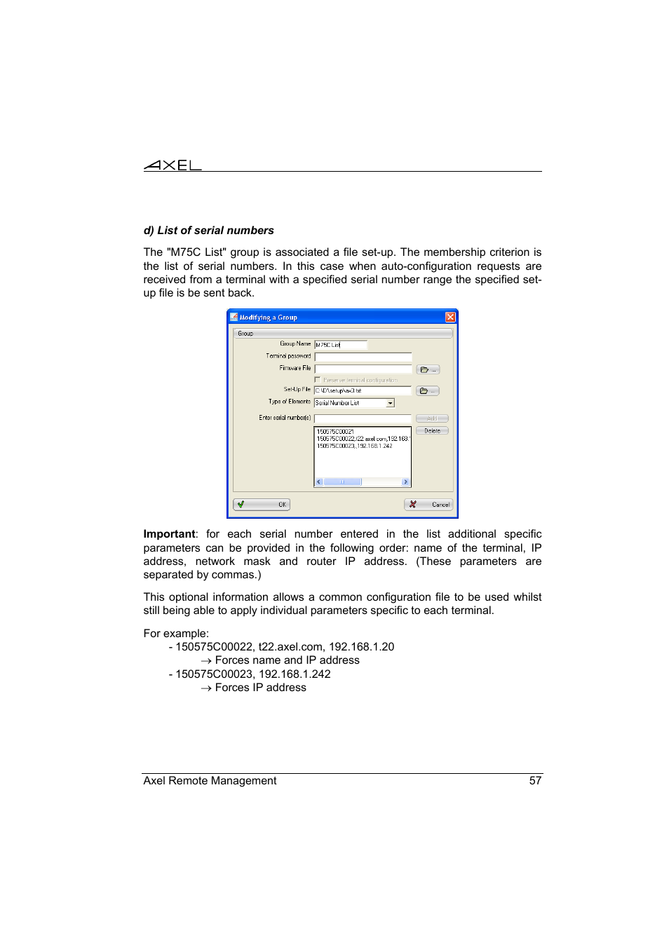 Axel Remote Management V2 User Manual | Page 63 / 95