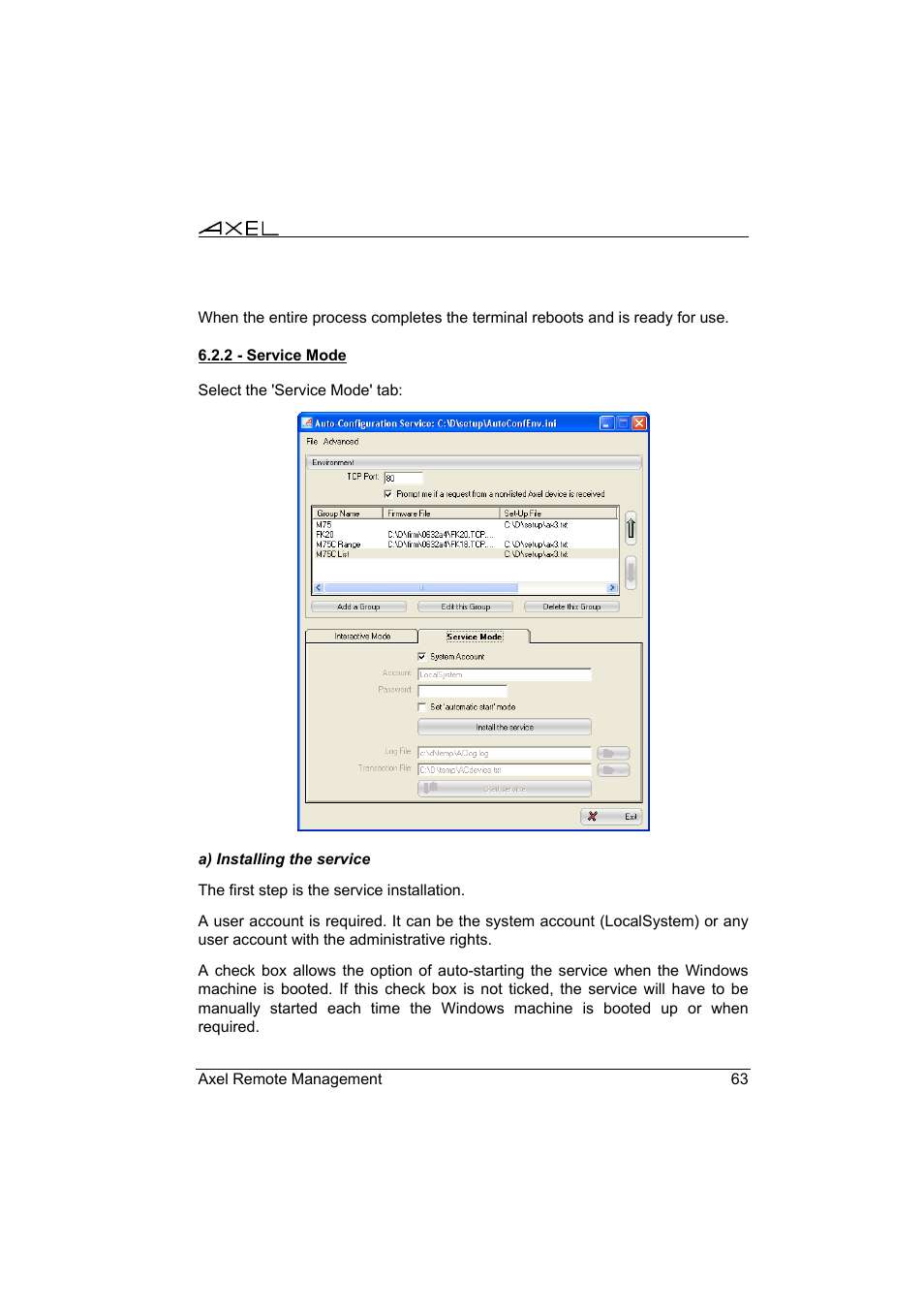 Axel Remote Management V2 User Manual | Page 69 / 95