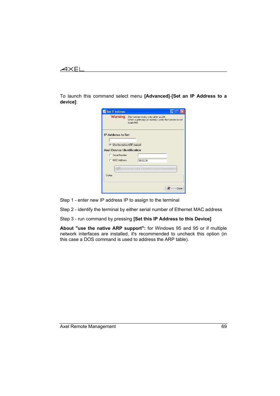 Axel Remote Management V2 User Manual | Page 75 / 95