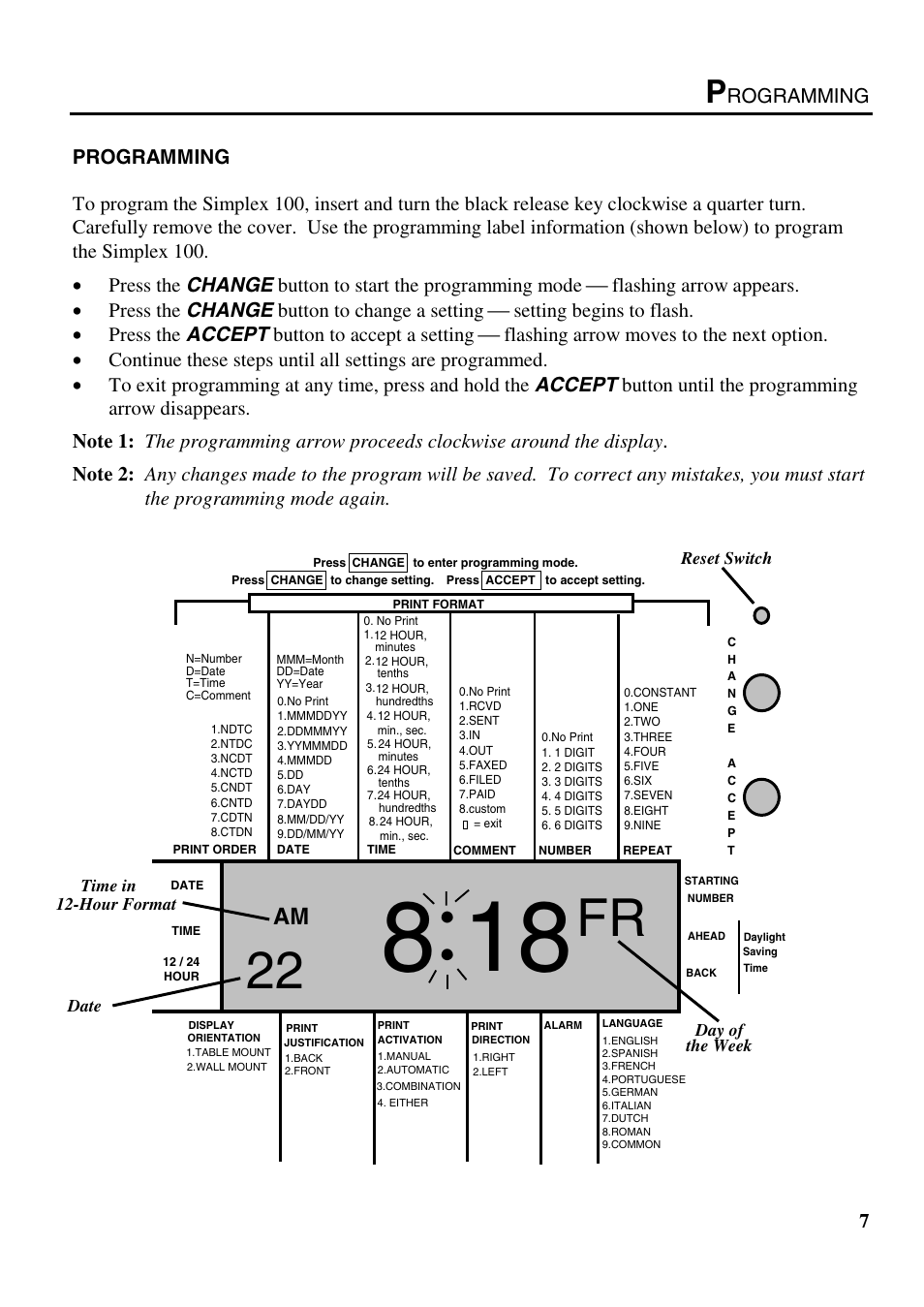 B.C. Time Recorders Simplex Bravo/Combo/100 User Manual | Page 12 / 94