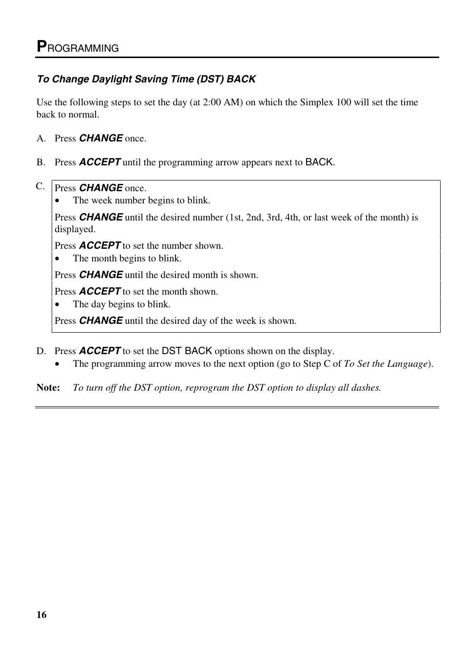 B.C. Time Recorders Simplex Bravo/Combo/100 User Manual | Page 21 / 94