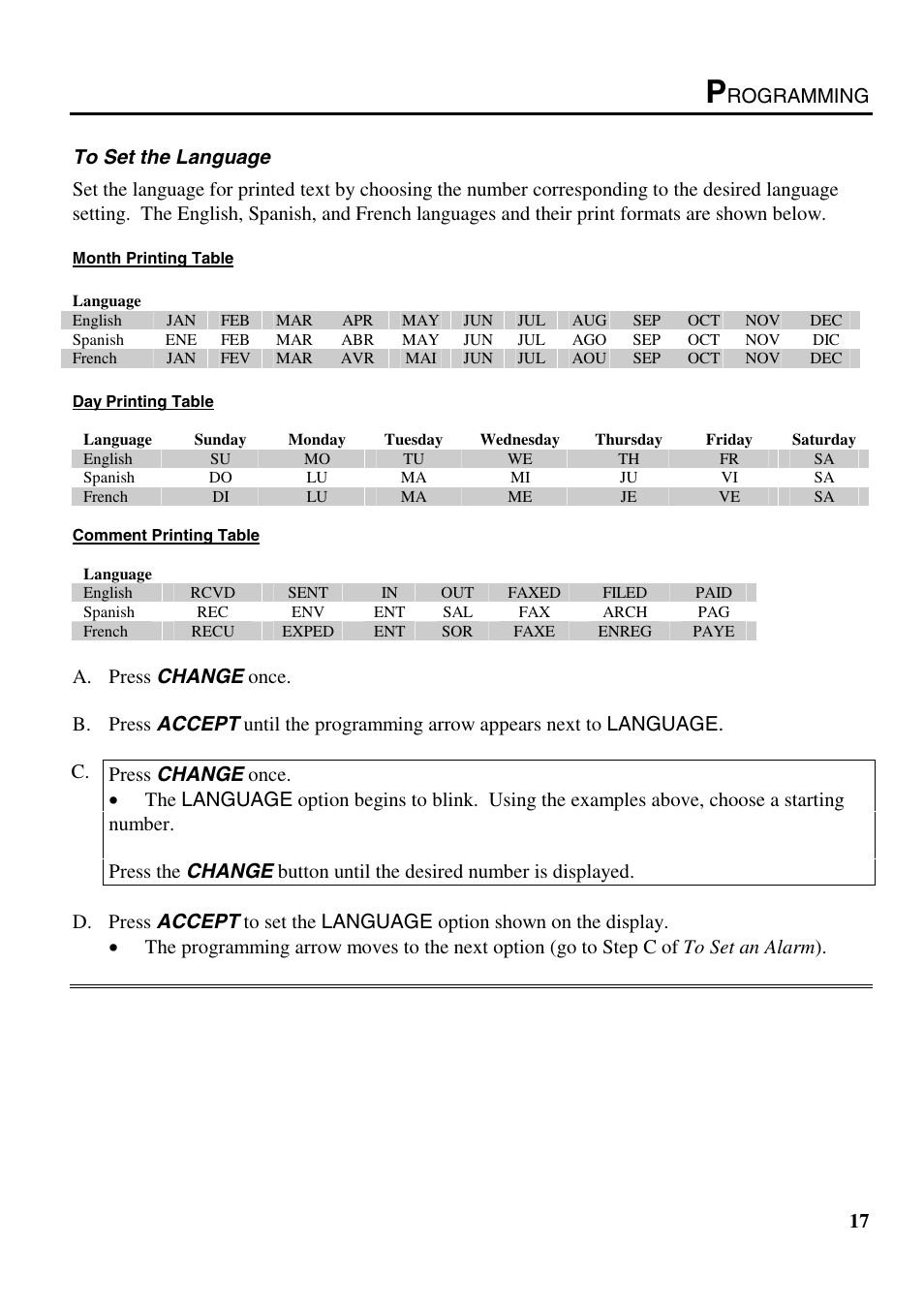 B.C. Time Recorders Simplex Bravo/Combo/100 User Manual | Page 22 / 94