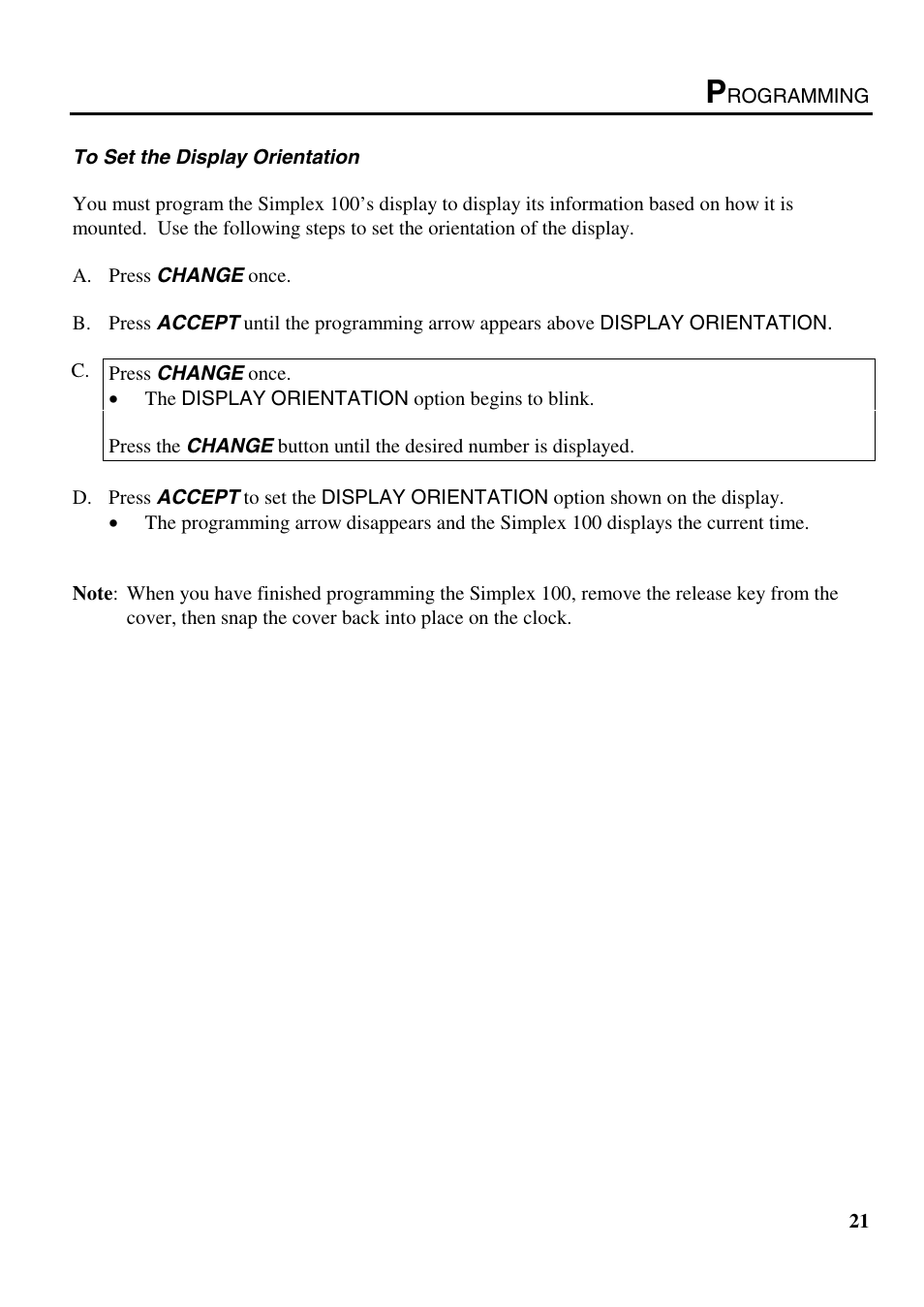 B.C. Time Recorders Simplex Bravo/Combo/100 User Manual | Page 26 / 94