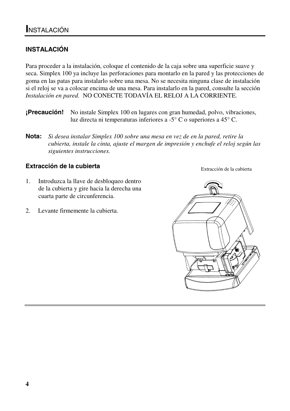 B.C. Time Recorders Simplex Bravo/Combo/100 User Manual | Page 39 / 94