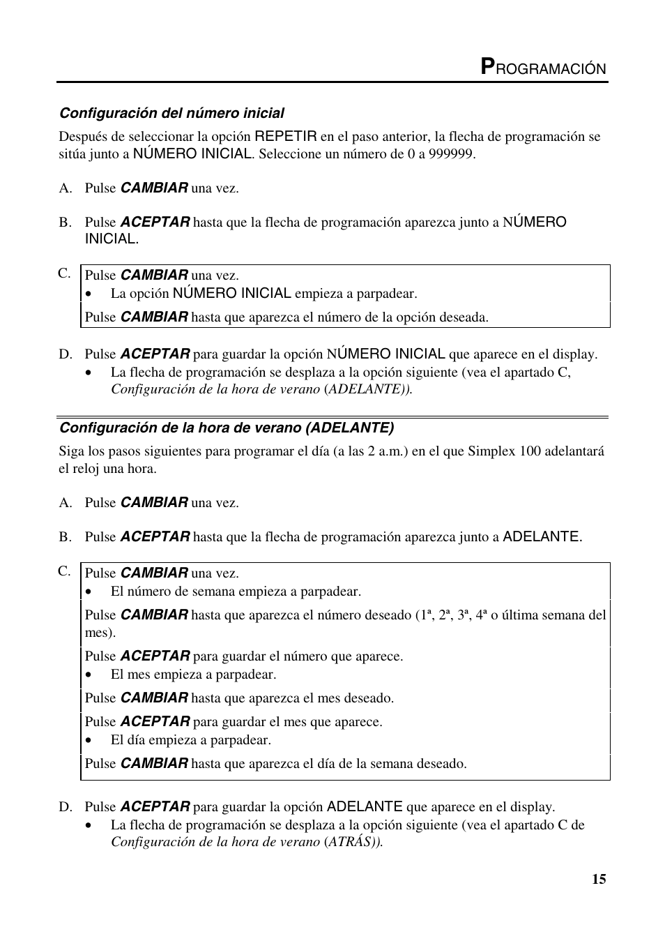 B.C. Time Recorders Simplex Bravo/Combo/100 User Manual | Page 50 / 94