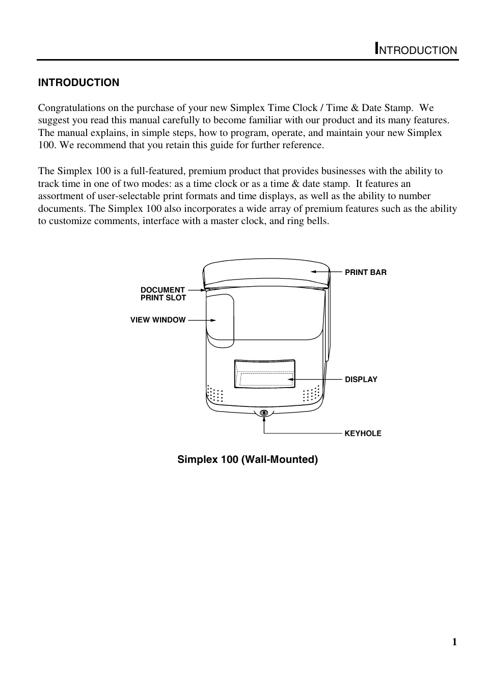 B.C. Time Recorders Simplex Bravo/Combo/100 User Manual | Page 6 / 94