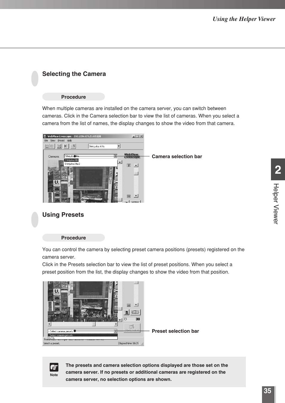 Canon WEBVIEW LIVESCOPE 3.2 User Manual | Page 35 / 56
