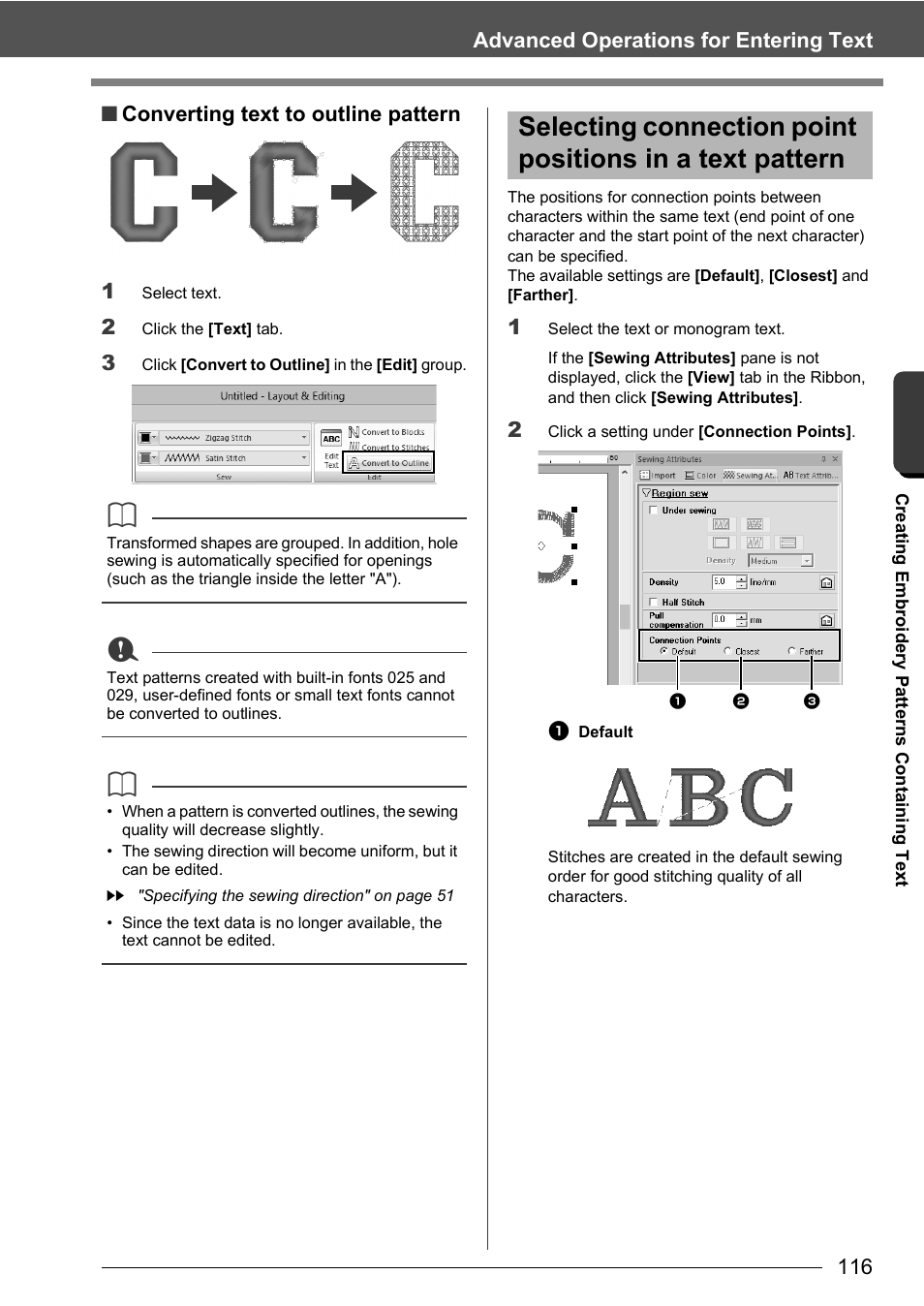 Baby Lock Palette 10 (ECS10) Instruction Manual User Manual | Page 117 / 356