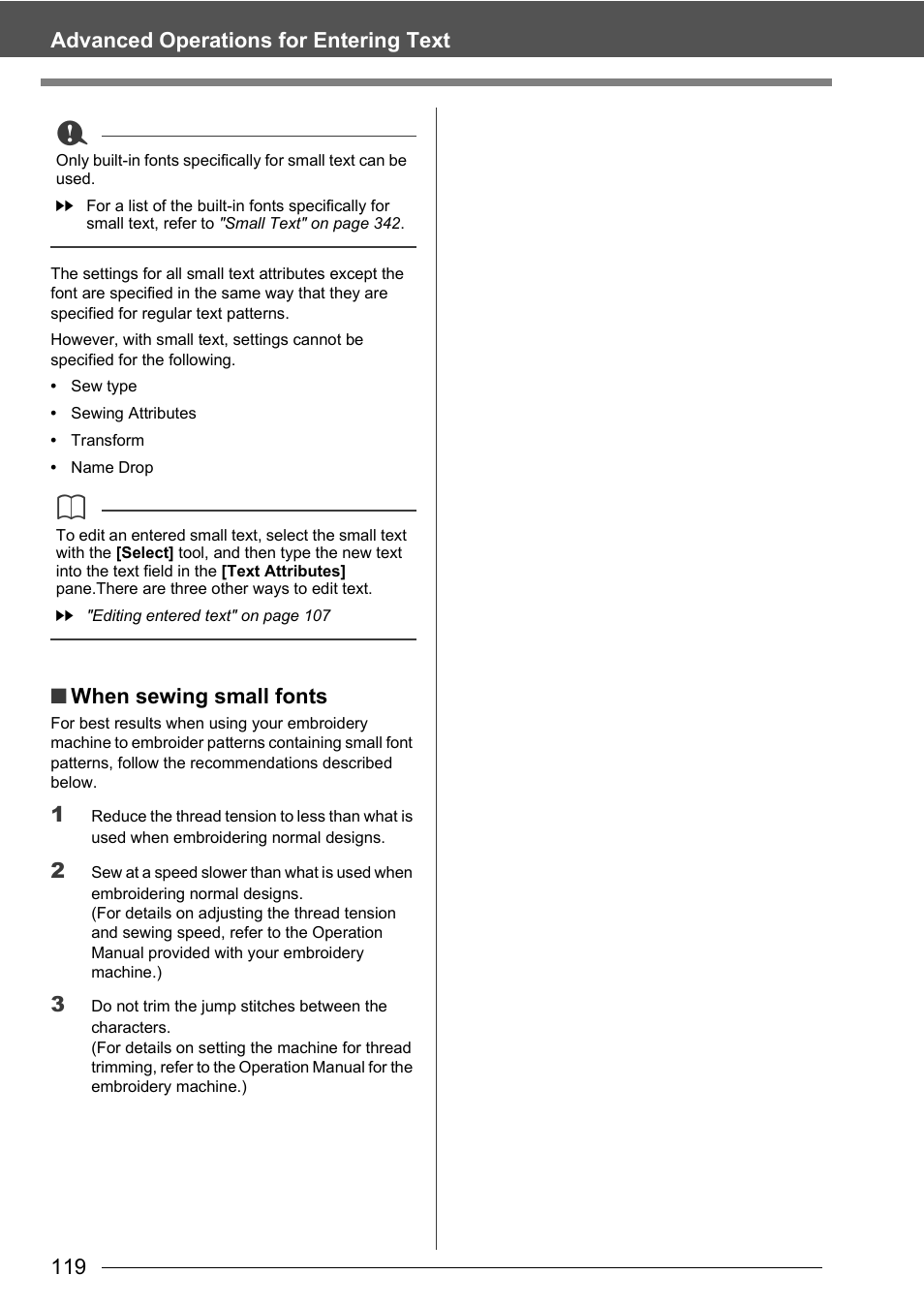 Baby Lock Palette 10 (ECS10) Instruction Manual User Manual | Page 120 / 356