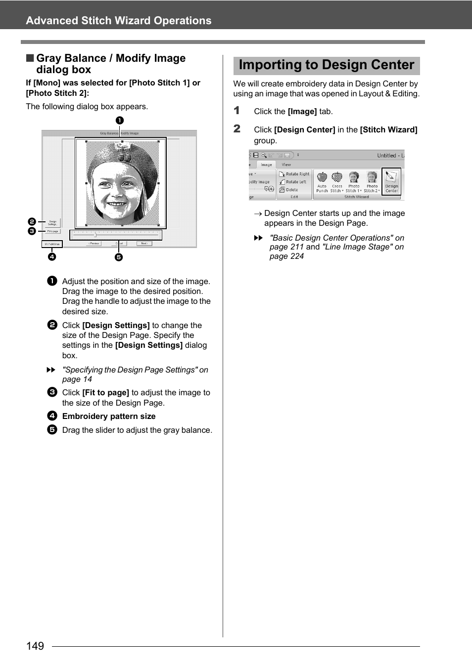 Importing to design center | Baby Lock Palette 10 (ECS10) Instruction Manual User Manual | Page 150 / 356