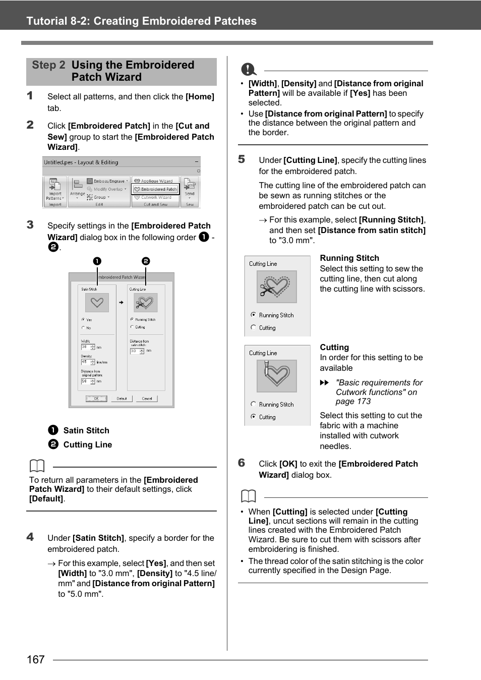 Step 2 using the embroidered patch wizard | Baby Lock Palette 10 (ECS10) Instruction Manual User Manual | Page 168 / 356