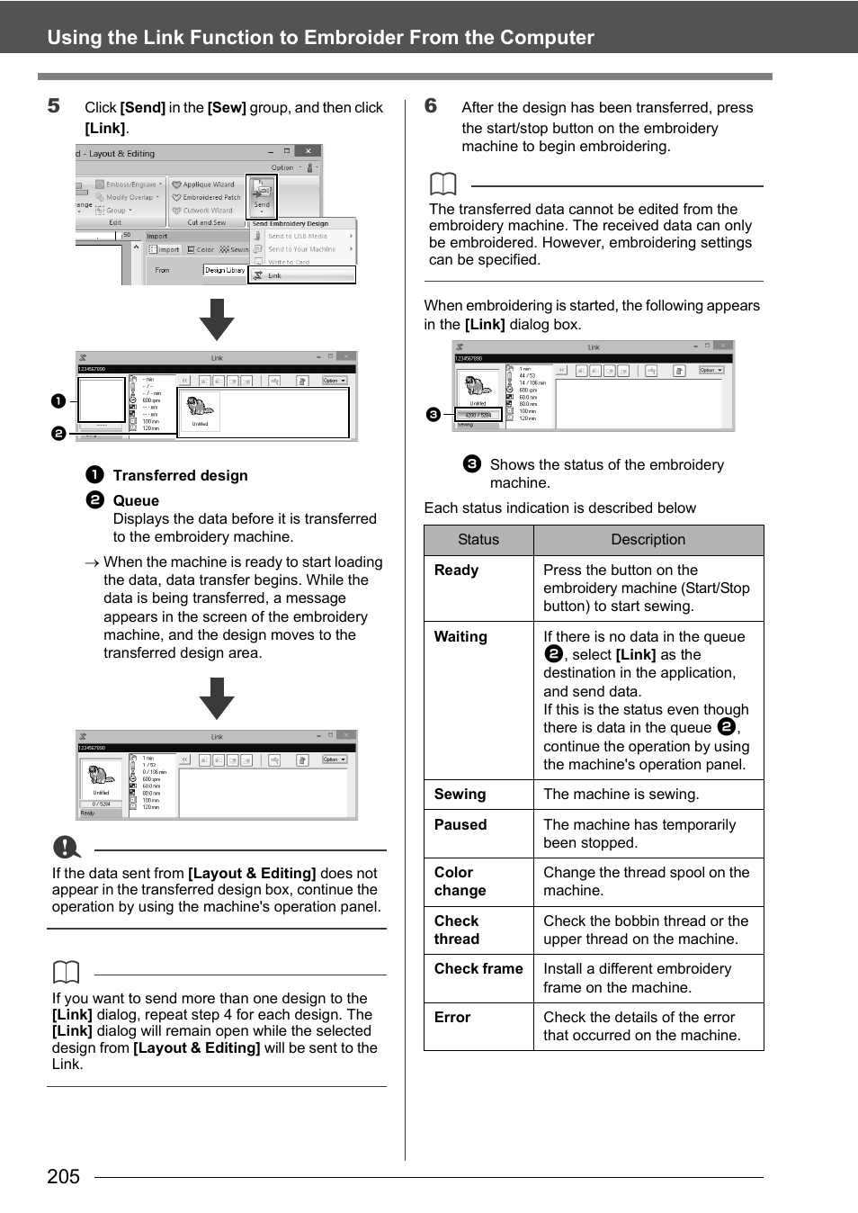 Baby Lock Palette 10 (ECS10) Instruction Manual User Manual | Page 206 / 356