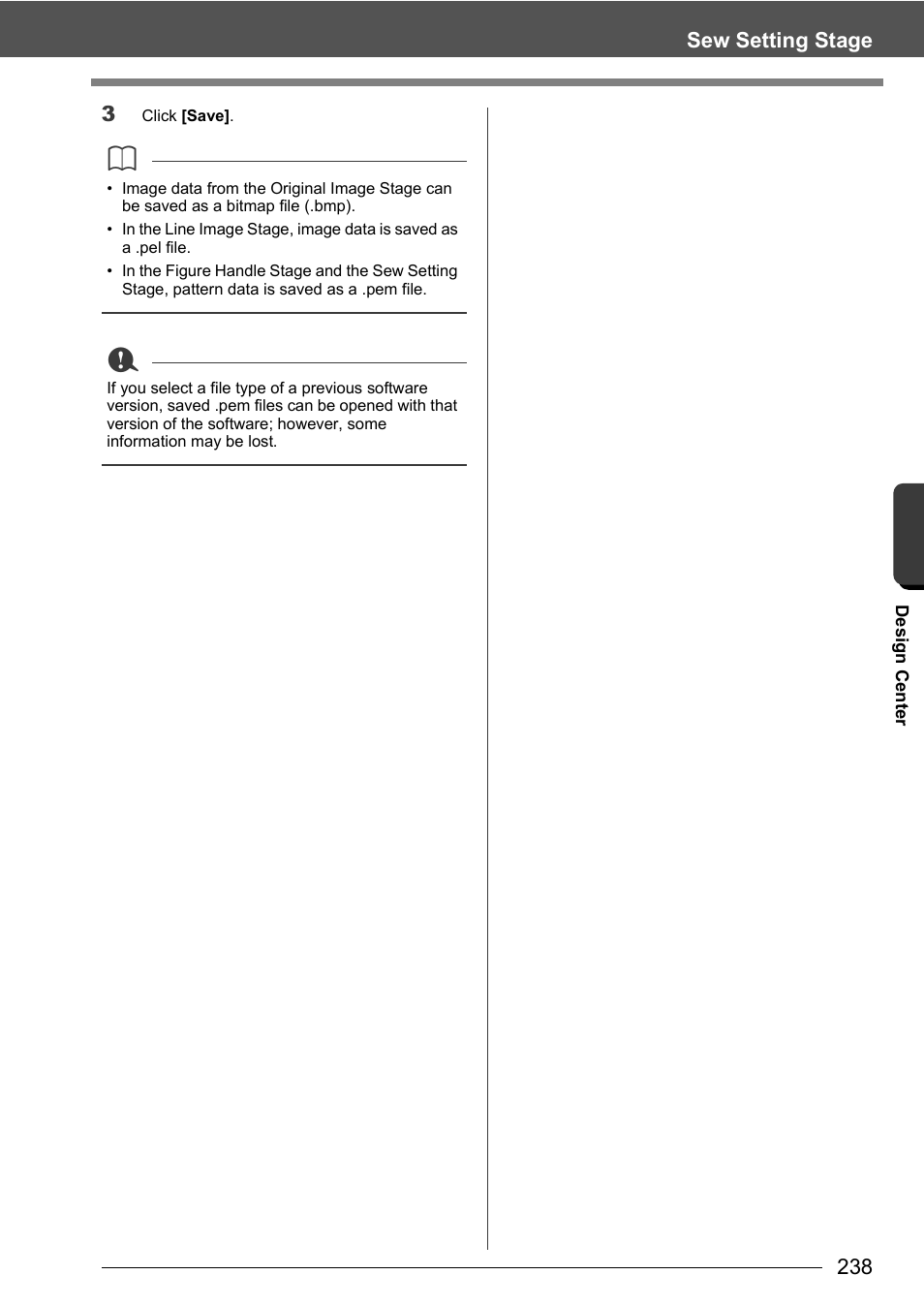 Sew setting stage 3 | Baby Lock Palette 10 (ECS10) Instruction Manual User Manual | Page 239 / 356