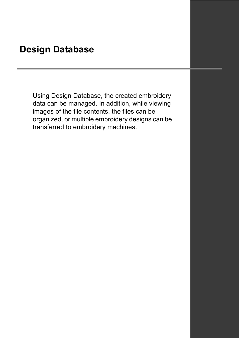 Design database | Baby Lock Palette 10 (ECS10) Instruction Manual User Manual | Page 241 / 356