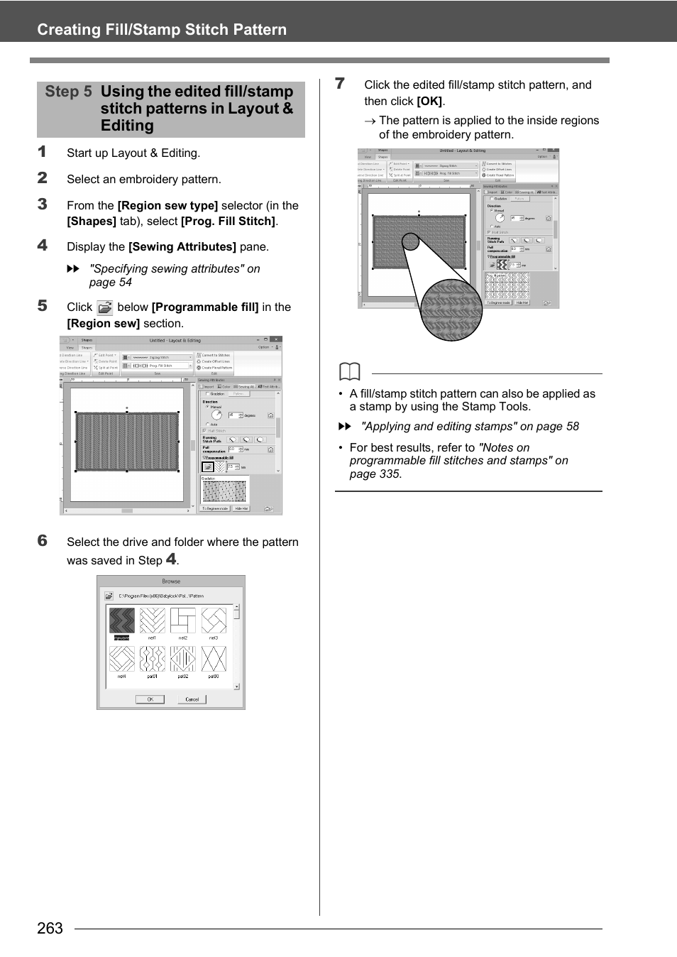 Baby Lock Palette 10 (ECS10) Instruction Manual User Manual | Page 264 / 356