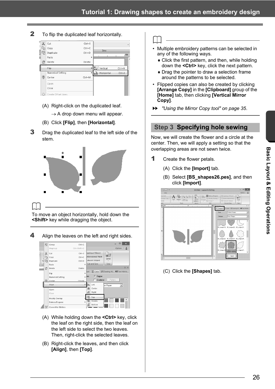 Step 3 specifying hole sewing | Baby Lock Palette 10 (ECS10) Instruction Manual User Manual | Page 27 / 356