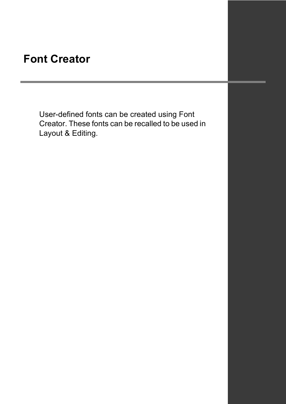 Font creator | Baby Lock Palette 10 (ECS10) Instruction Manual User Manual | Page 275 / 356