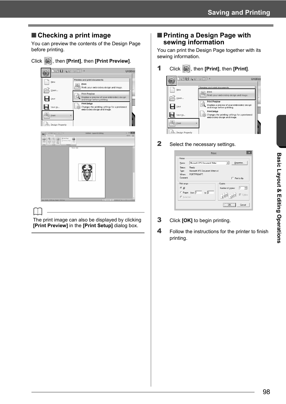 Baby Lock Palette 10 (ECS10) Instruction Manual User Manual | Page 99 / 356