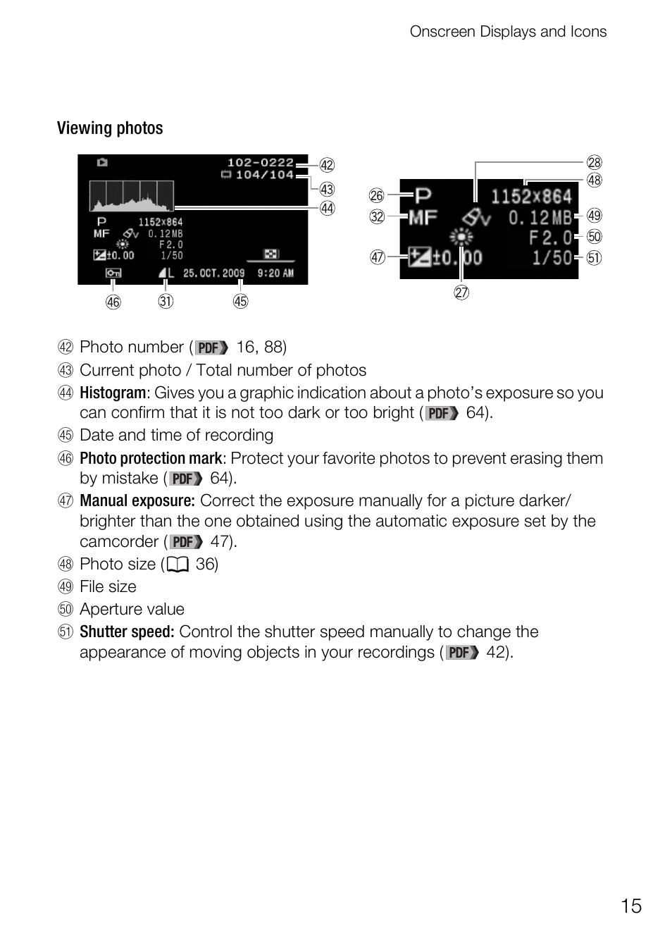 Canon Digital Video Camcorder FS200 User Manual | Page 15 / 50